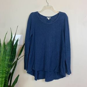 Eileen Fisher Dark Indigo Linen Sweater - Large